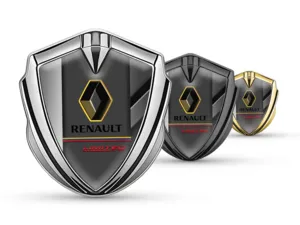 Renault Emblema Metallico Badge Stile High-End Disegno Drift